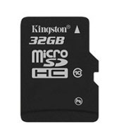 Kingston 32GB microSDHC Class 10 (SDC10/32GBSP)